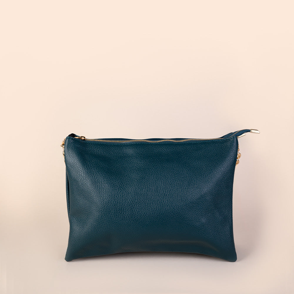 BORSA POCHETTE CON TRE SCOMPARTI