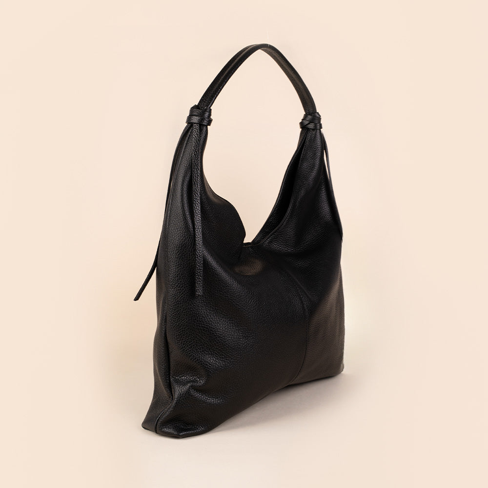 BORSA A SPALLA CON NODI SUL MANICO