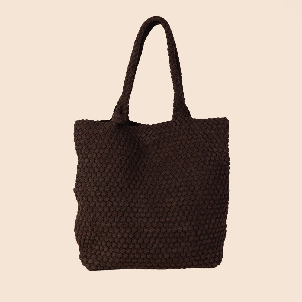 BORSA A SPALLA INTRECCIATA MORBIDA CON SVUOTA BORSA