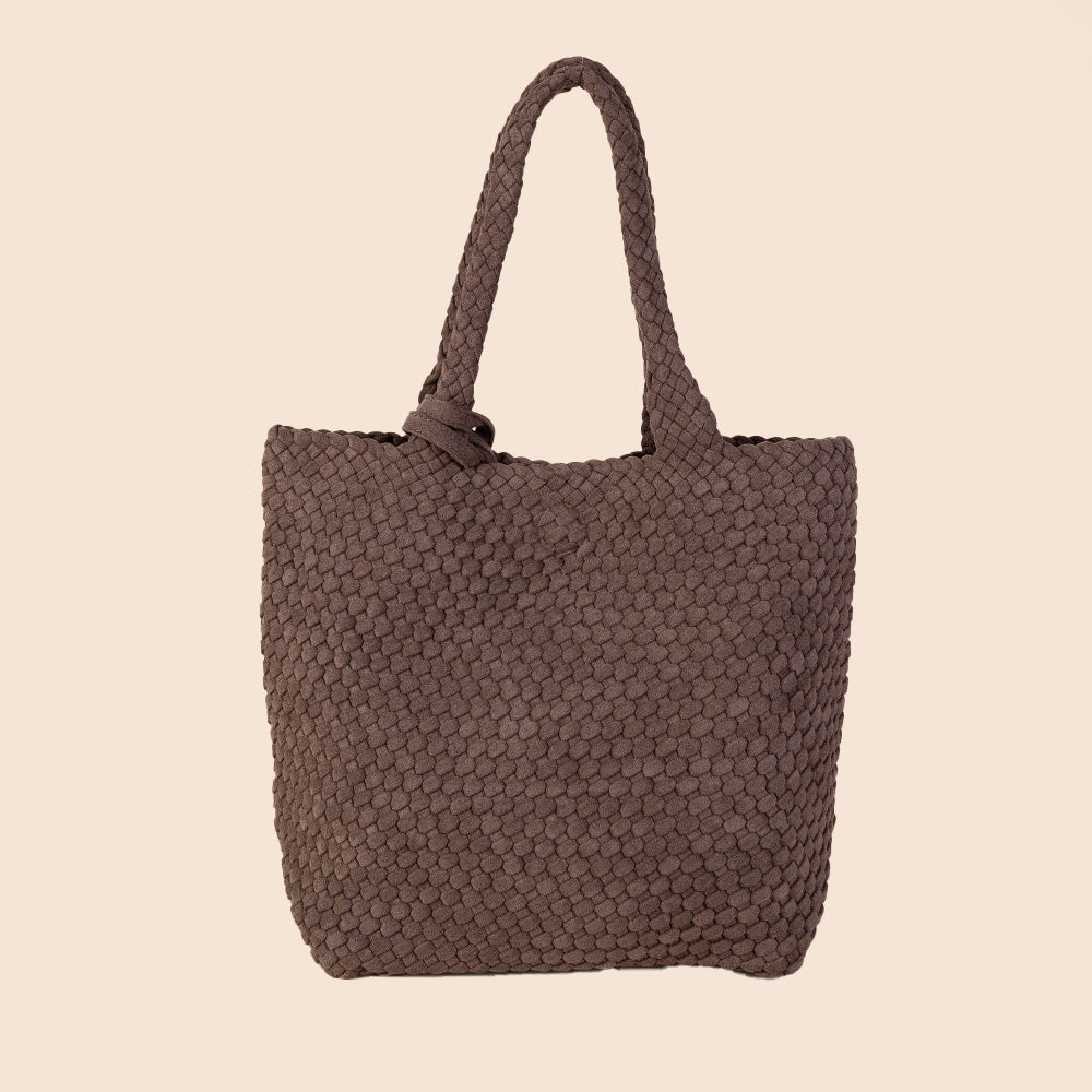 BORSA A SPALLA INTRECCIATA MORBIDA CON SVUOTA BORSA