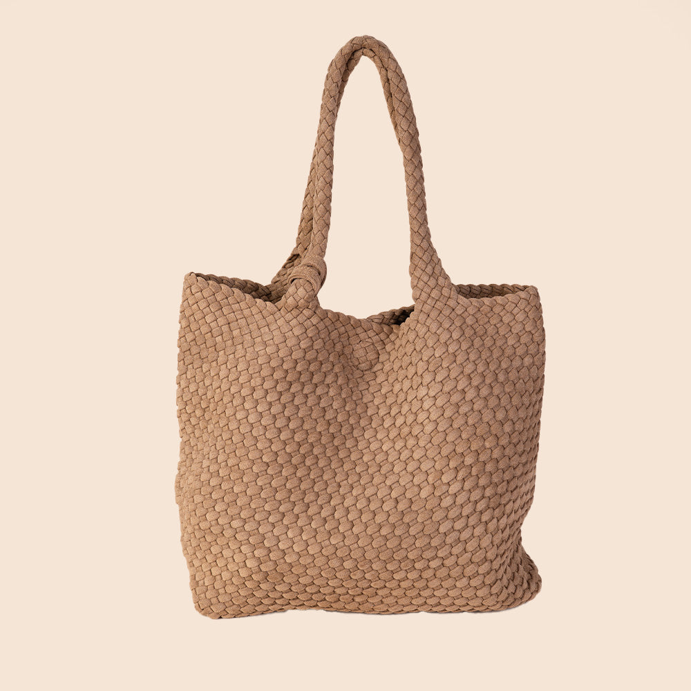 BORSA A SPALLA INTRECCIATA MORBIDA CON SVUOTA BORSA