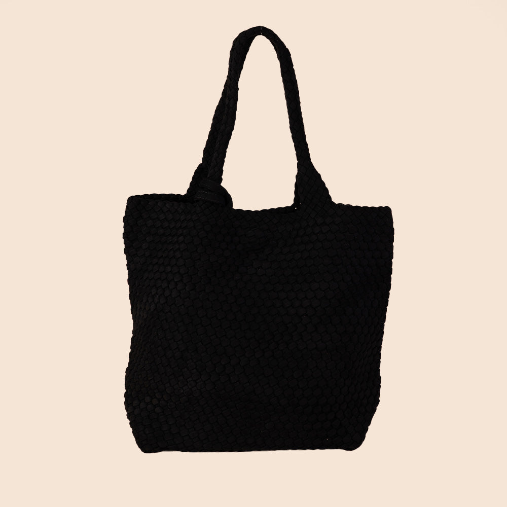 BORSA A SPALLA INTRECCIATA MORBIDA CON SVUOTA BORSA