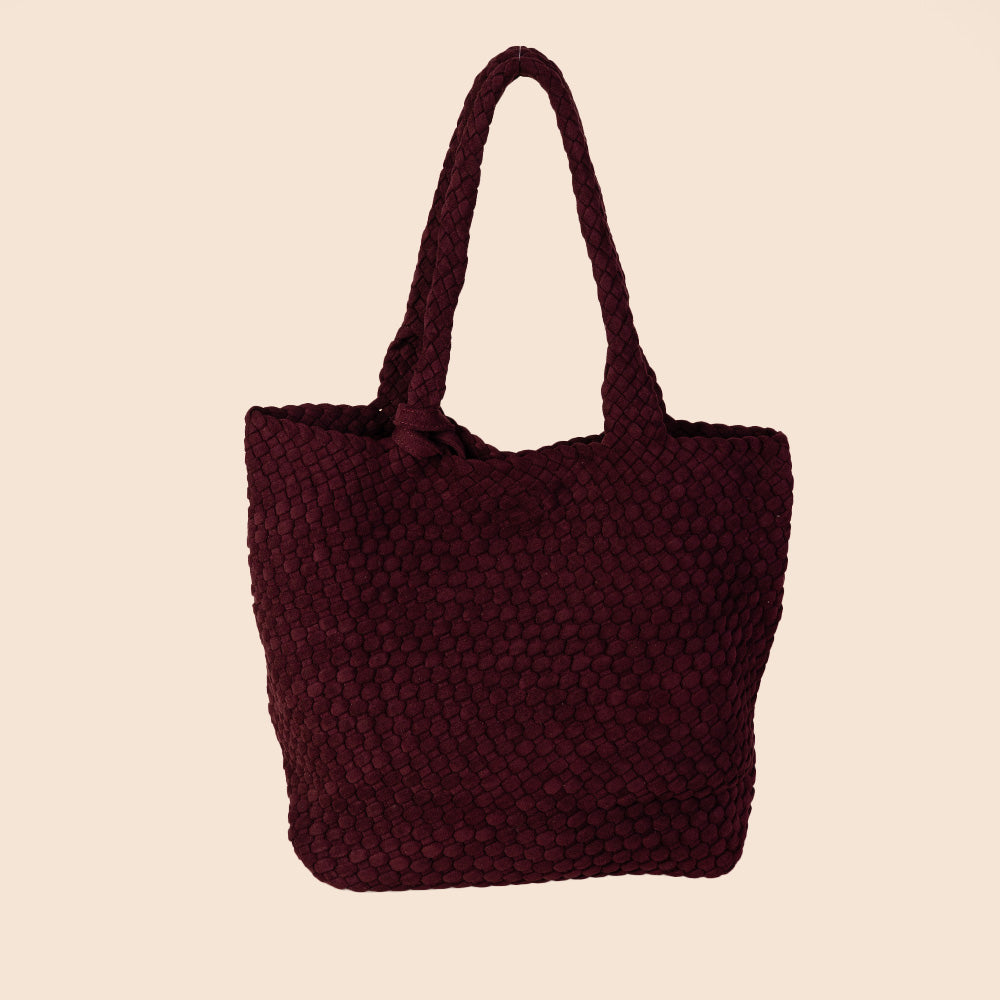 BORSA A SPALLA INTRECCIATA MORBIDA CON SVUOTA BORSA