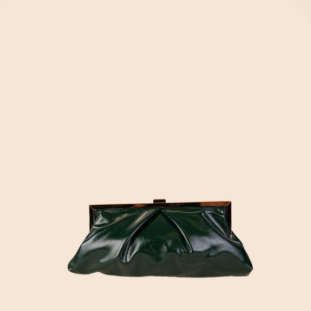 BORSA CLUTCH LUCIDA CON TRACOLLA