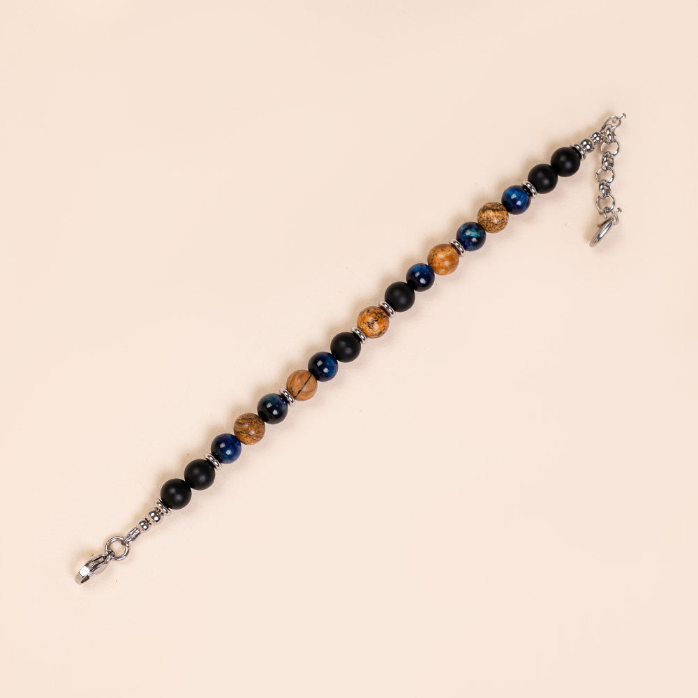 BRACCIALE CON PIETRE DURE COLORATE