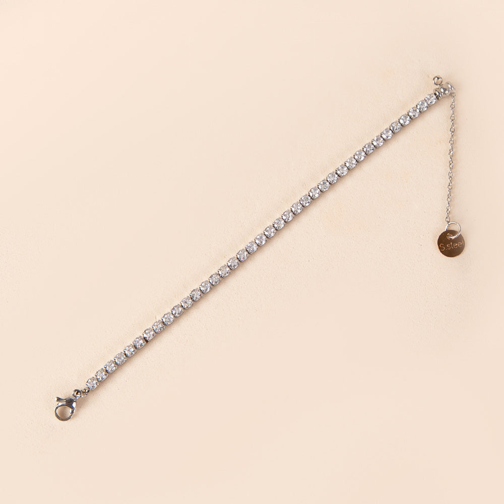 TENNIS MODEL BRACELET WITH SLIDING CLOSURE