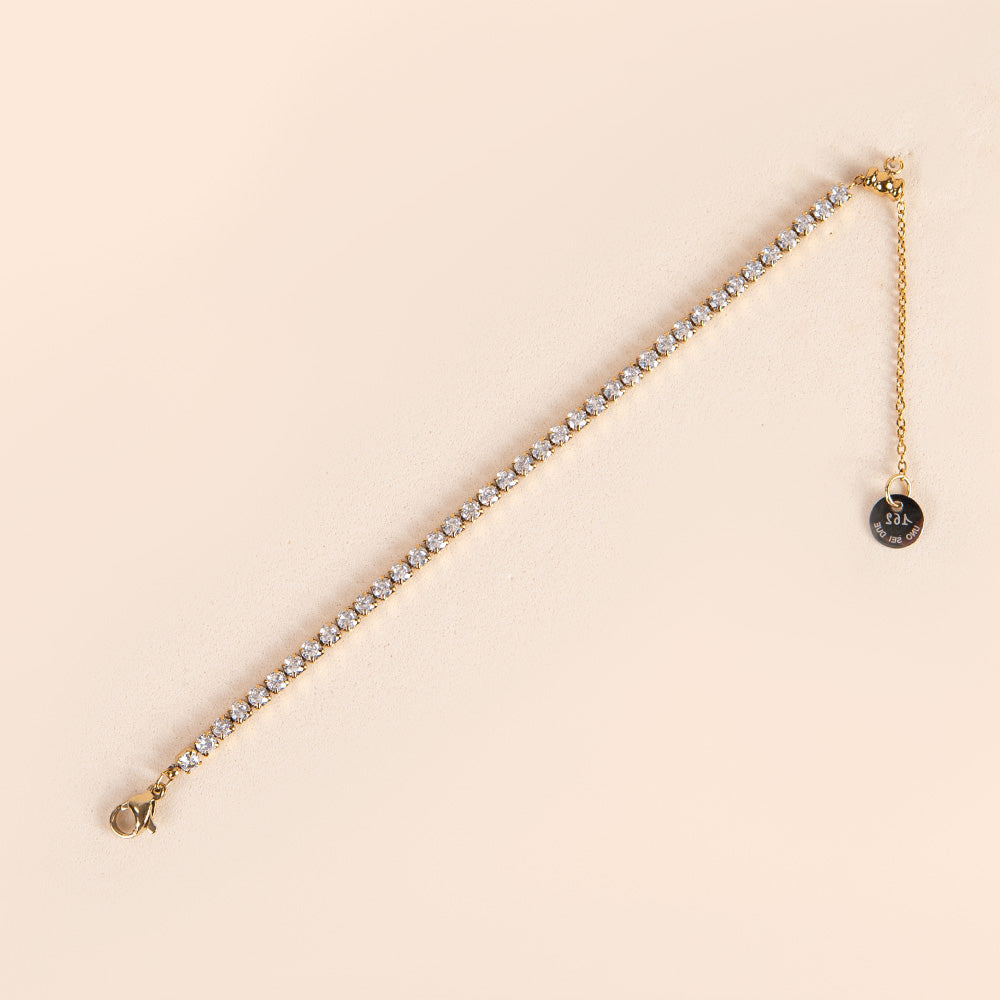 TENNIS MODEL BRACELET WITH SLIDING CLOSURE