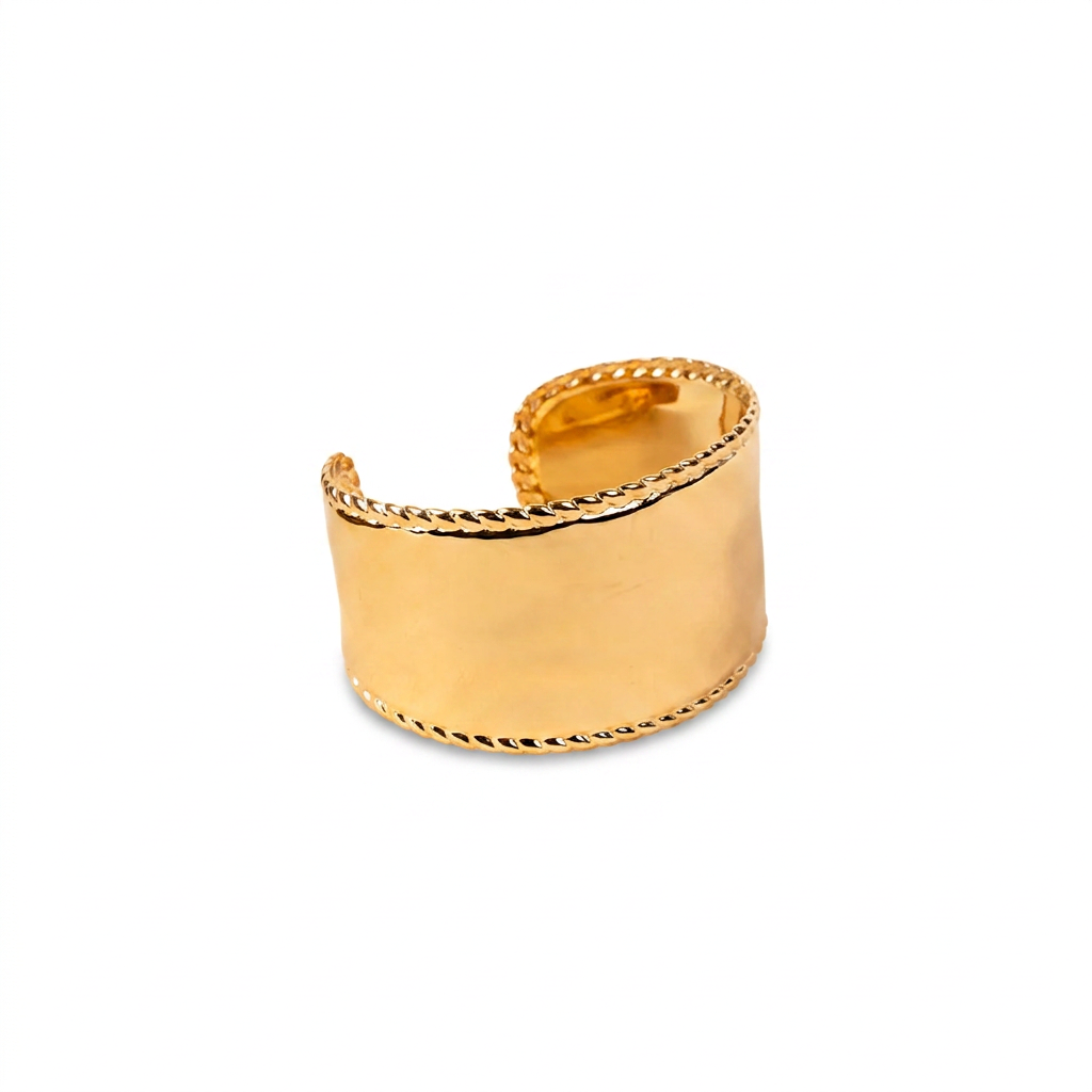 BRACCIALE RIGIDO MARTELLATO CON CORNICE
