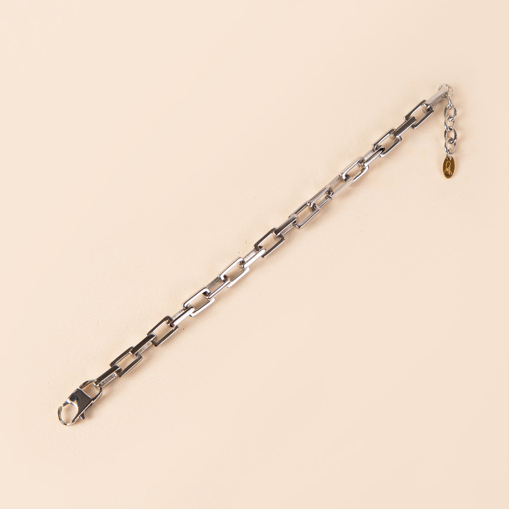 BRACCIALE A CATENA RETTANGOLARE