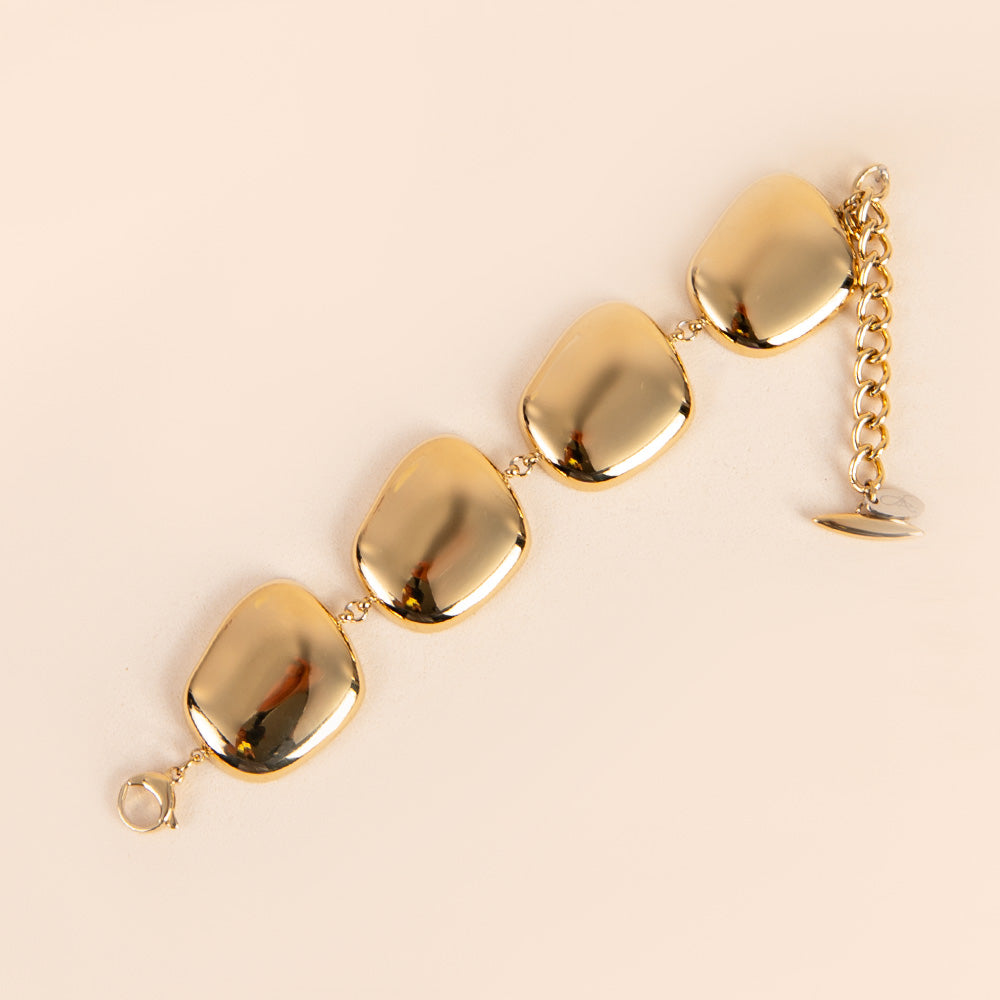 BRACCIALE CON PIASTRE ASIMMETRICHE