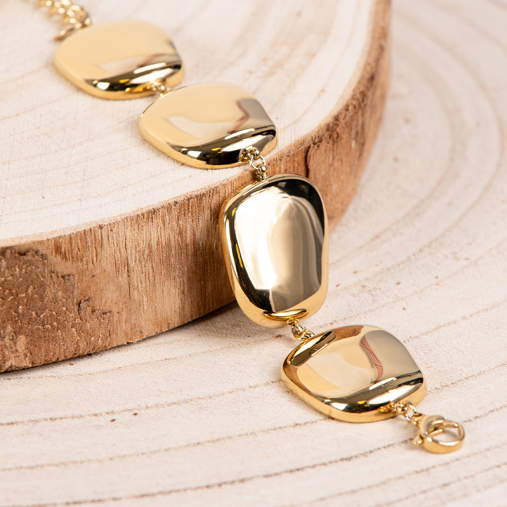 BRACCIALE CON PIASTRE ASIMMETRICHE