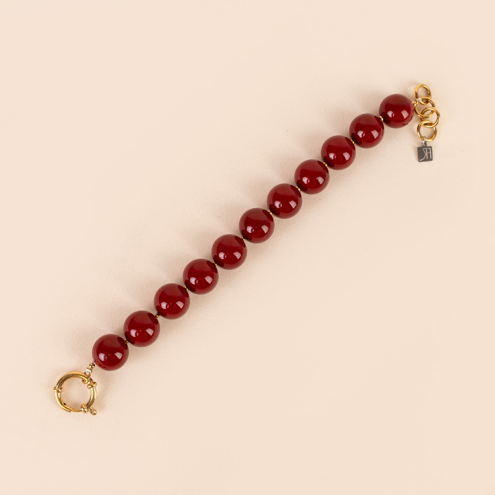 BRACELET WITH SHINY PEARLS