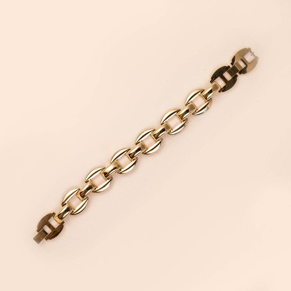 BRACCIALE A CATENA CON MAGLIE ALTERNATE