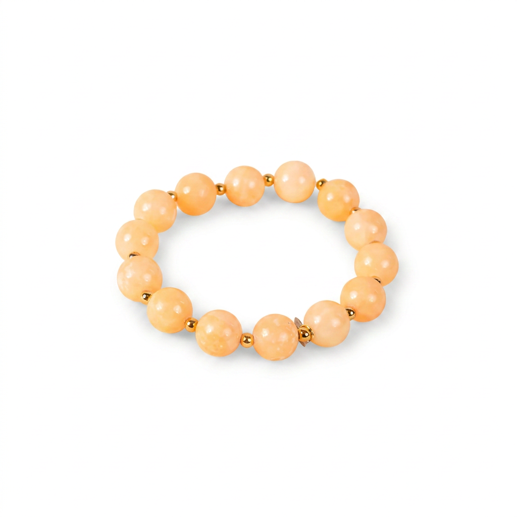 ELASTIC BRACELET WITH SPHERICAL STONES