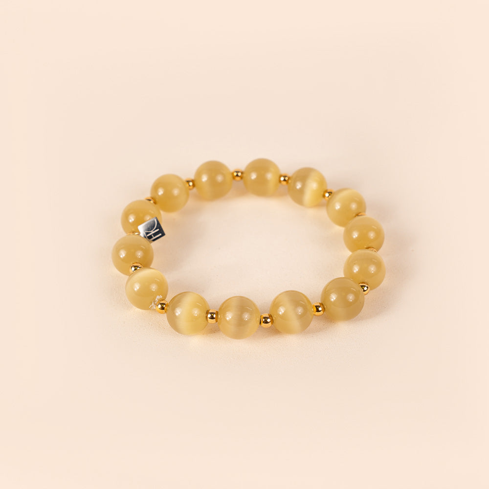BRACCIALE ELASTICO CON PIETRE SFERICHE