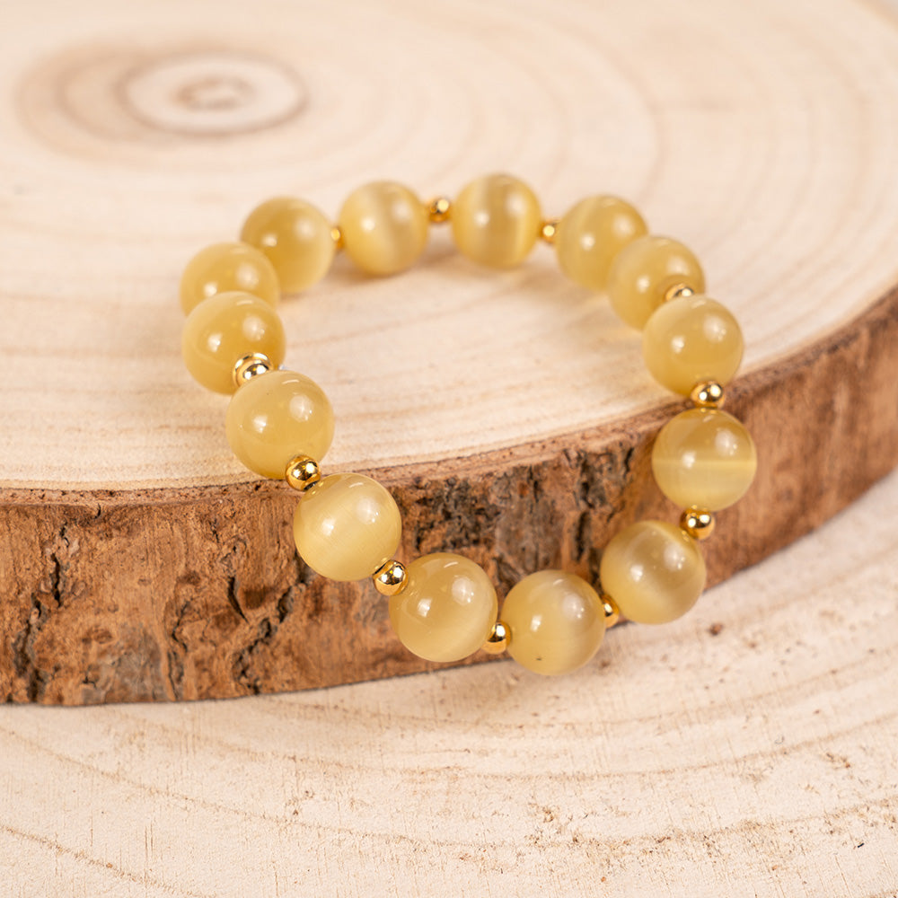 BRACCIALE ELASTICO CON PIETRE SFERICHE