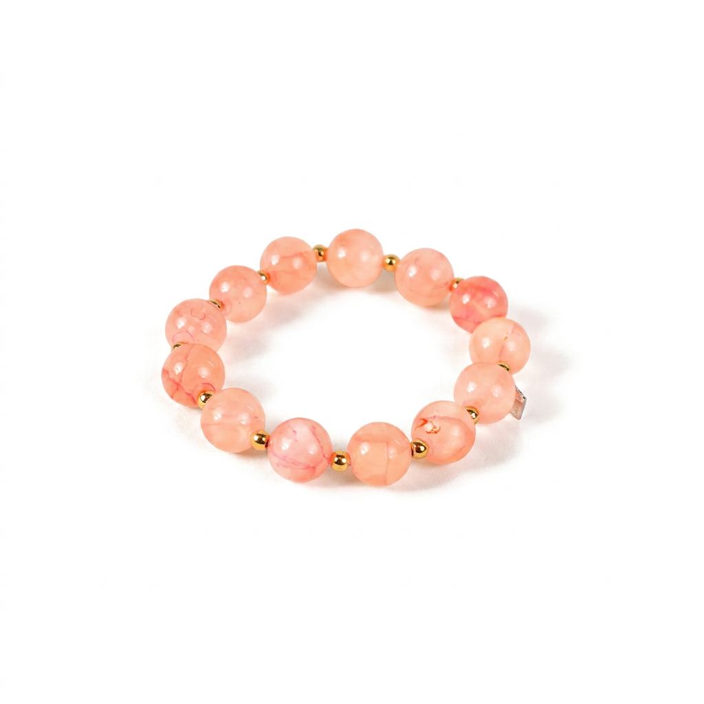 ELASTIC BRACELET WITH SPHERICAL STONES