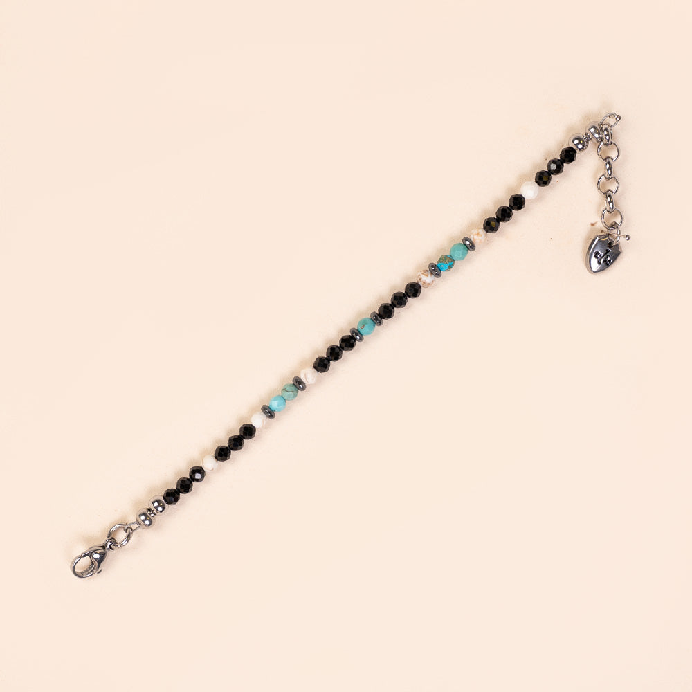 BRACCIALE CON PIETRE DURE COLORATE