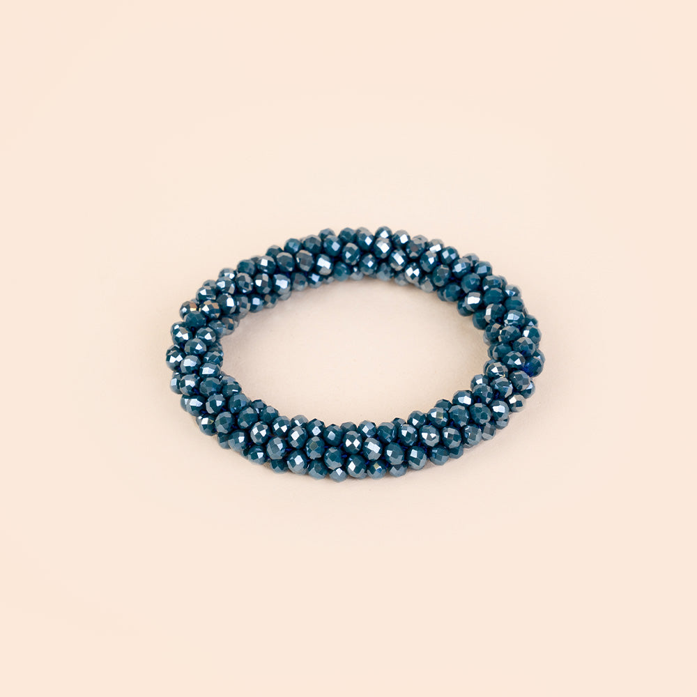 BRACCIALE ELASTICO CON CRISTALLI SFACCETTATI