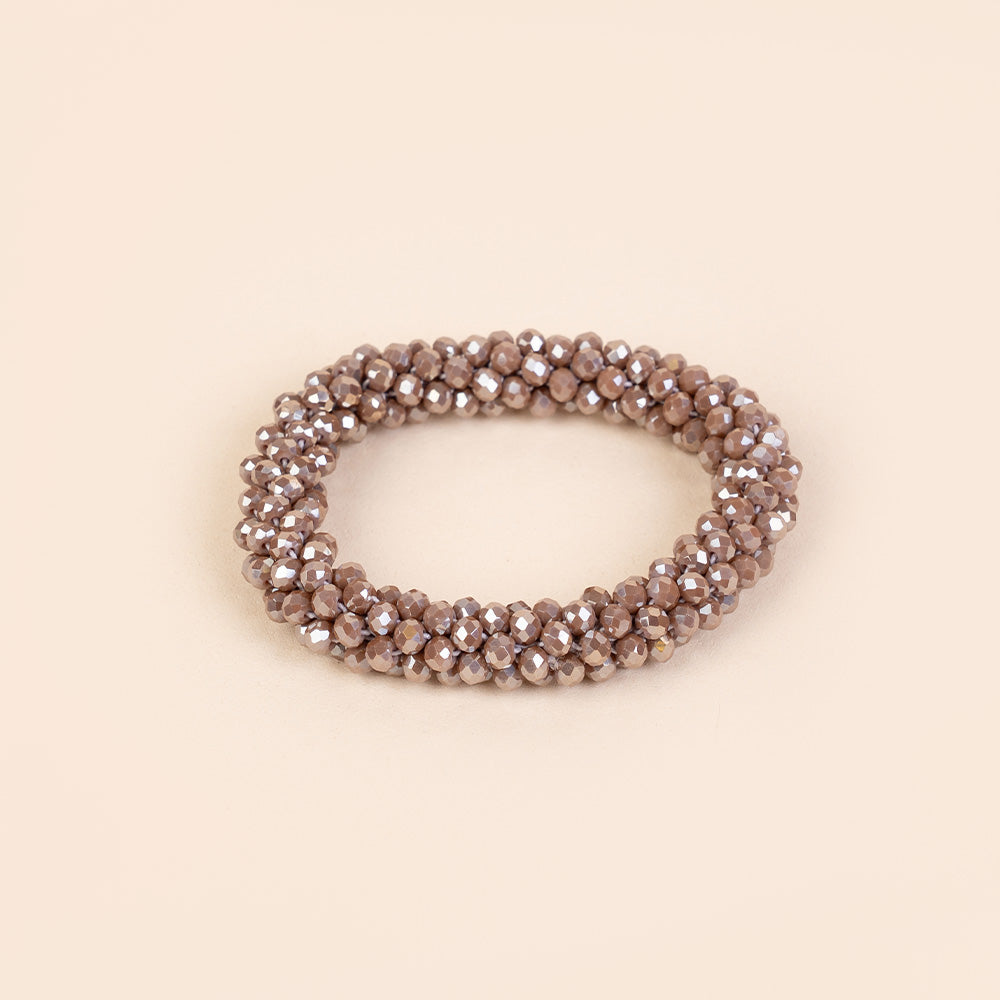 BRACCIALE ELASTICO CON CRISTALLI SFACCETTATI