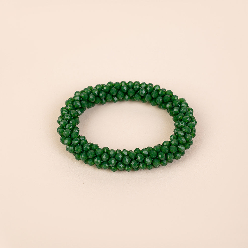 BRACCIALE ELASTICO CON CRISTALLI SFACCETTATI