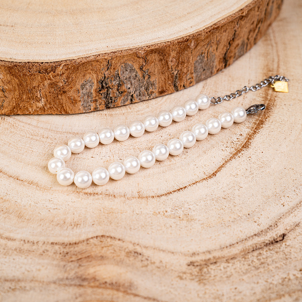 BRACCIALE CON PERLE CLASSICO DI DIAMETRO DIVERSO