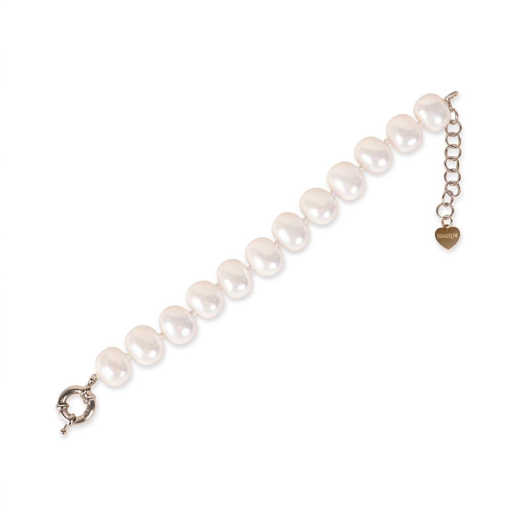 BRACCIALE CON PERLE OVALI