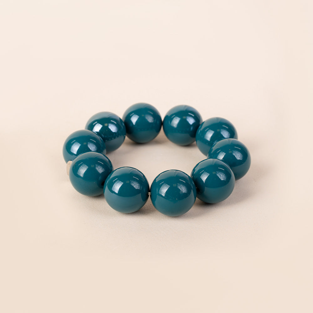BRACCIALE ELASTICO CON SFERE COLORATE