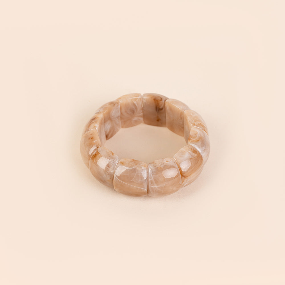 BRACCIALE ELASTICO CON UNITA' CURVE MARMORIZZATE