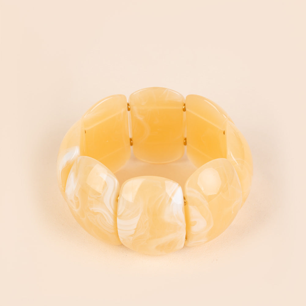 BRACCIALE ELASTICO CON UNITA' CURVE MARMORIZZATE GRANDI