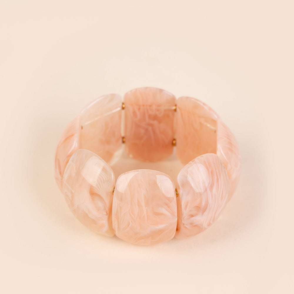 BRACCIALE ELASTICO CON UNITA' CURVE MARMORIZZATE GRANDI