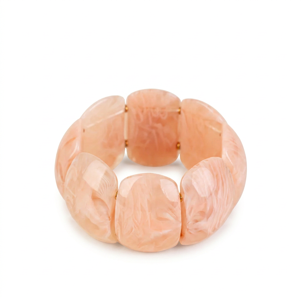 BRACCIALE ELASTICO CON UNITA' CURVE MARMORIZZATE GRANDI