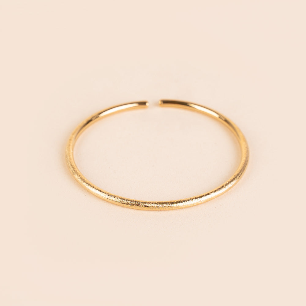 BRACCIALE RIGIDO  GRAFFIATO SATINATO