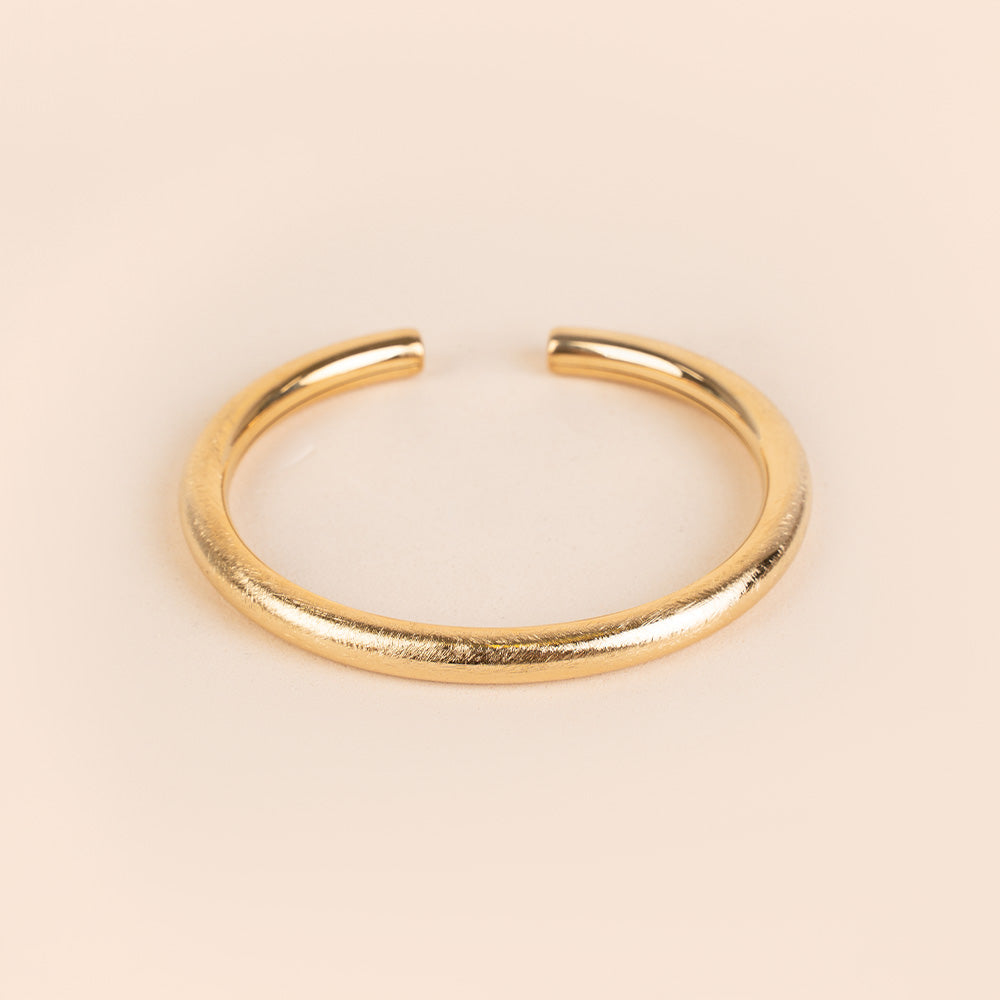 BRACCIALE RIGIDO  GRAFFIATO SATINATO