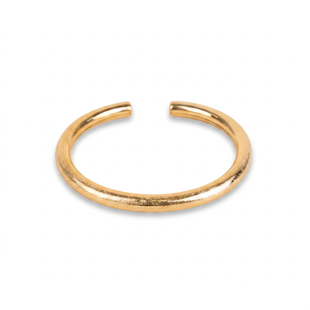 BRACCIALE RIGIDO  GRAFFIATO SATINATO