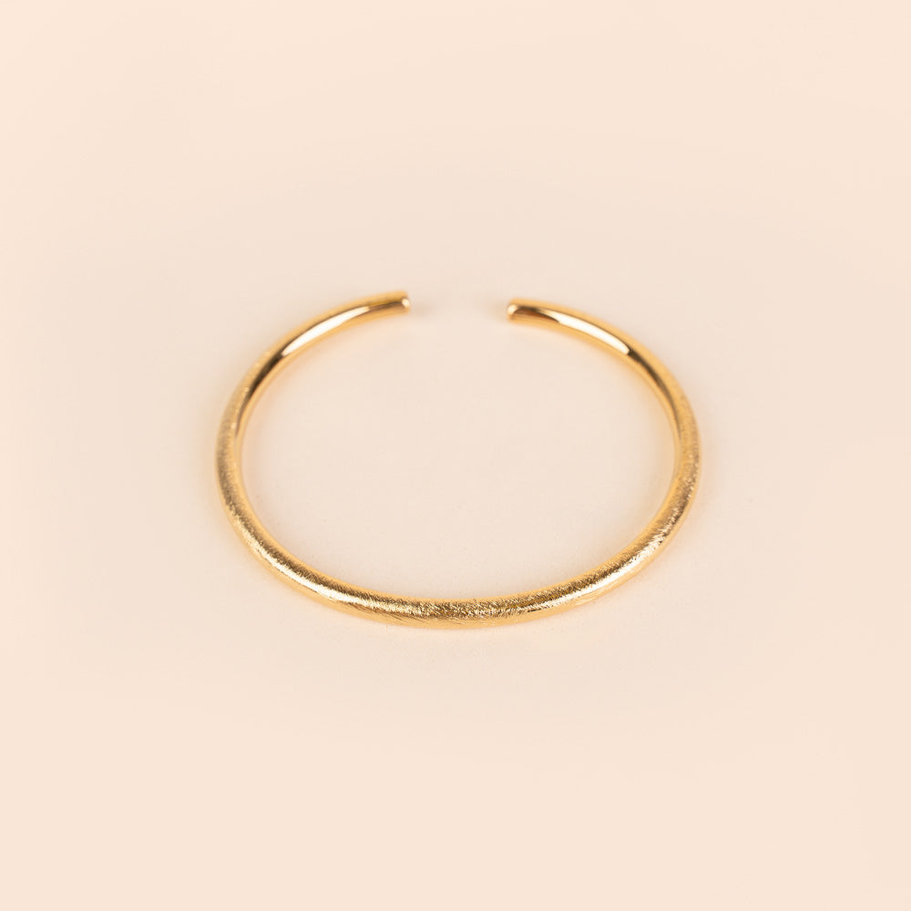 BRACCIALE RIGIDO  GRAFFIATO SATINATO