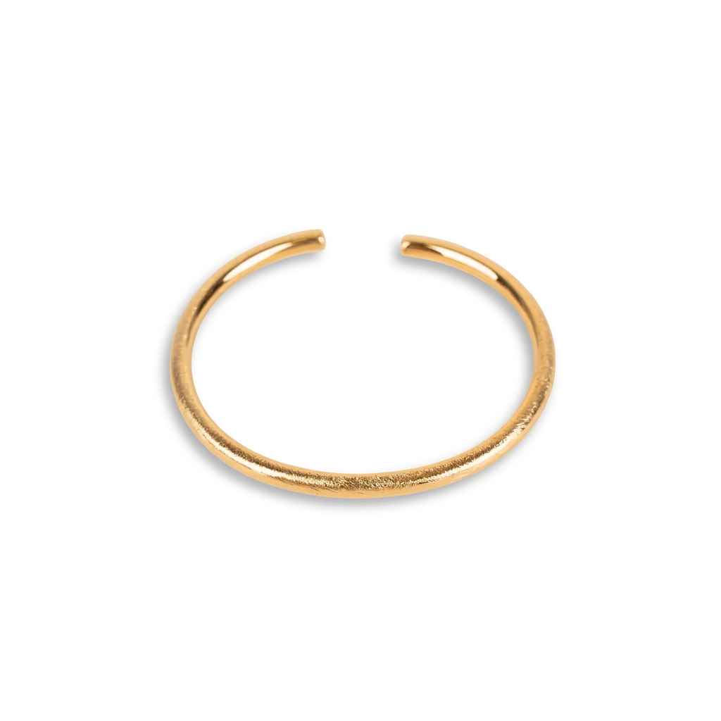 BRACCIALE RIGIDO  GRAFFIATO SATINATO