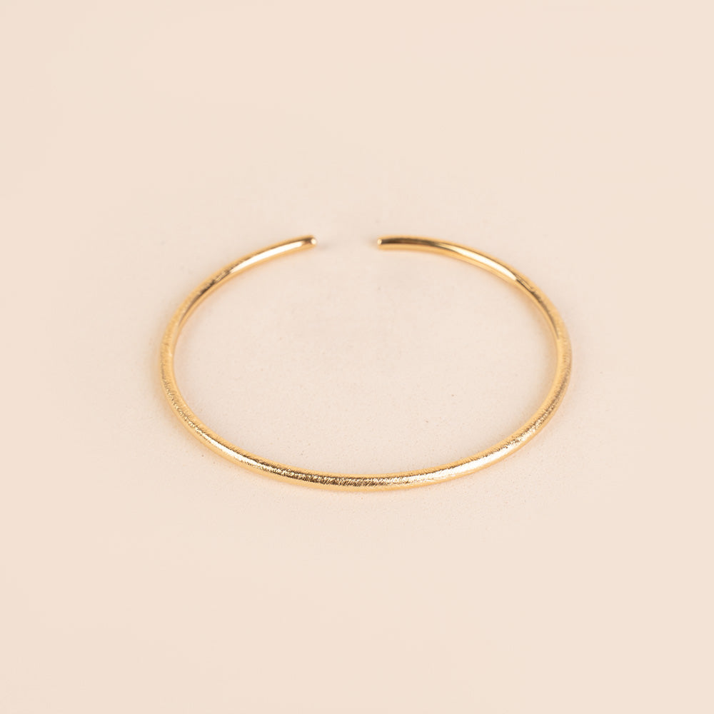 BRACCIALE RIGIDO  GRAFFIATO SATINATO