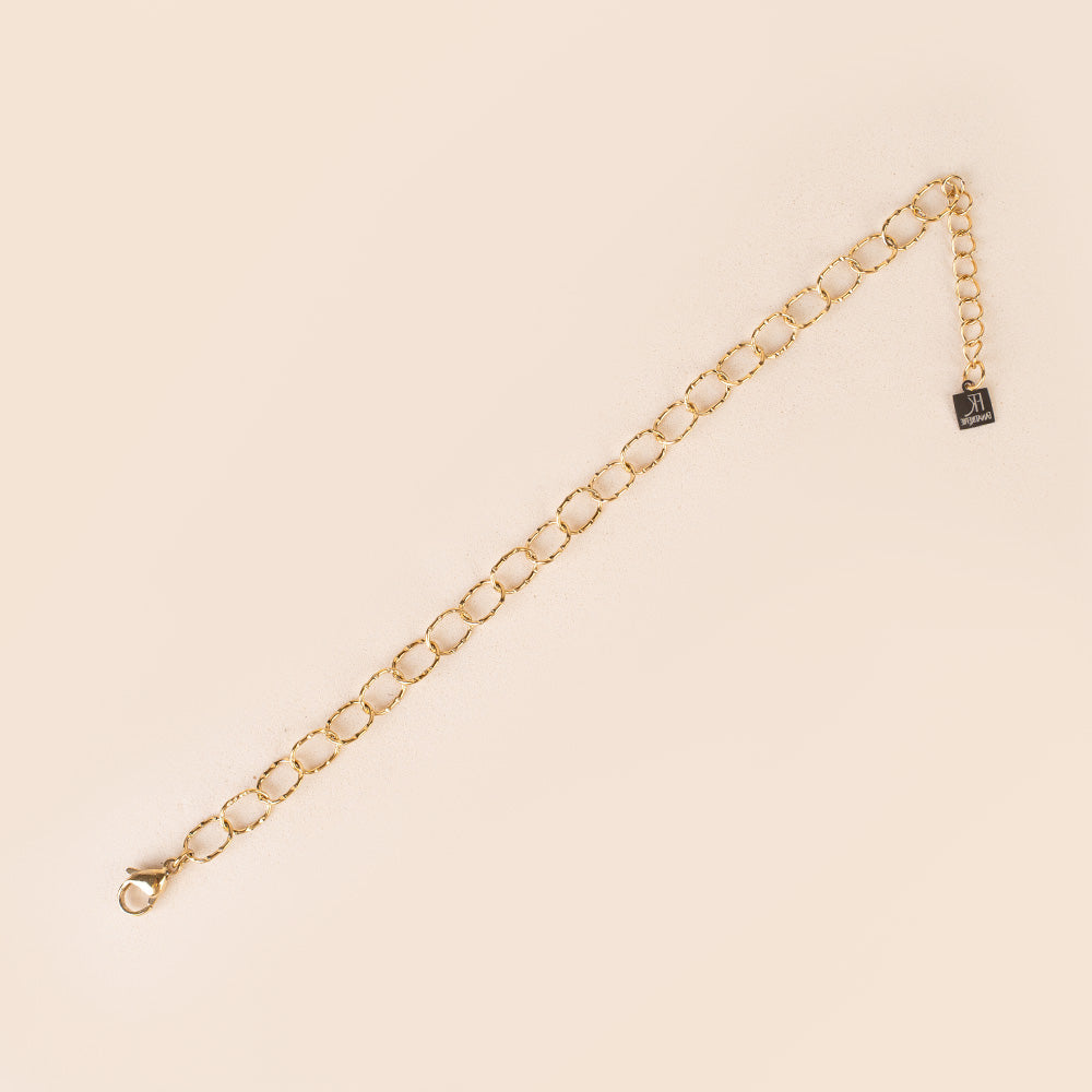 BRACCIALE SEMPLICE CON MAGLIE BATTUTE