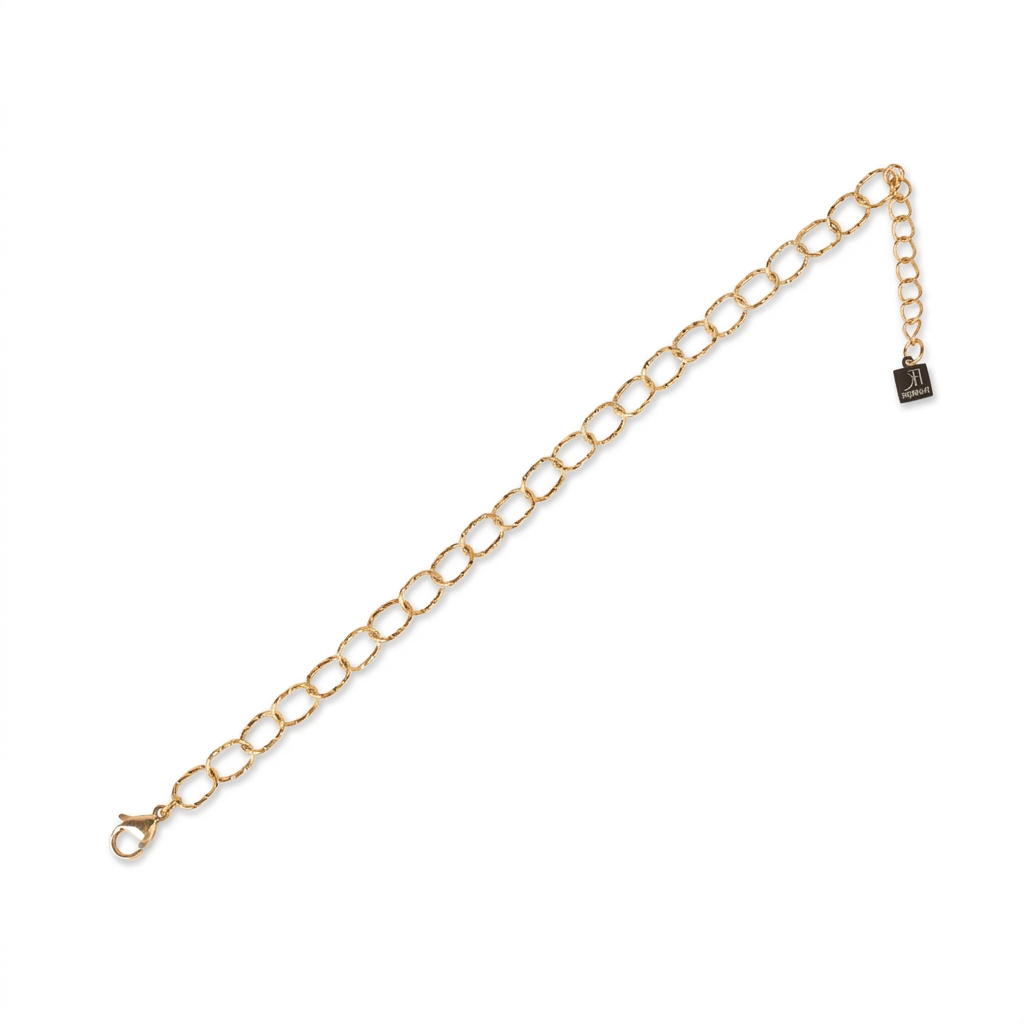 BRACCIALE SEMPLICE CON MAGLIE BATTUTE