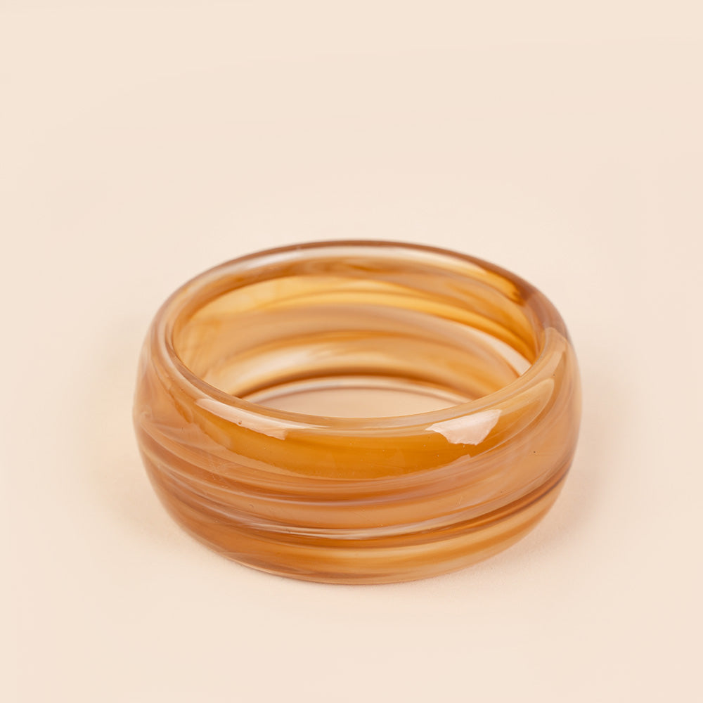 BRACCIALE RIGIDO ALTO IN RESINA SFUMATA