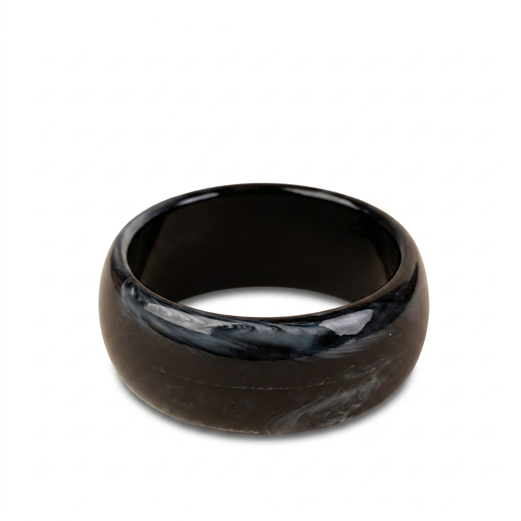 BRACCIALE RIGIDO ALTO IN RESINA SFUMATA