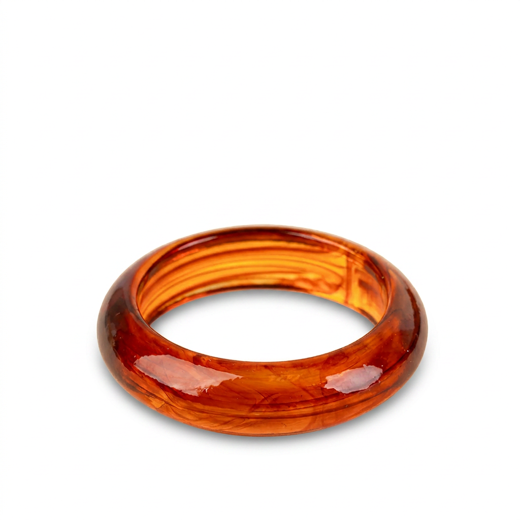 BRACCIALE RIGIDO BASSO IN RESINA SFUMATA