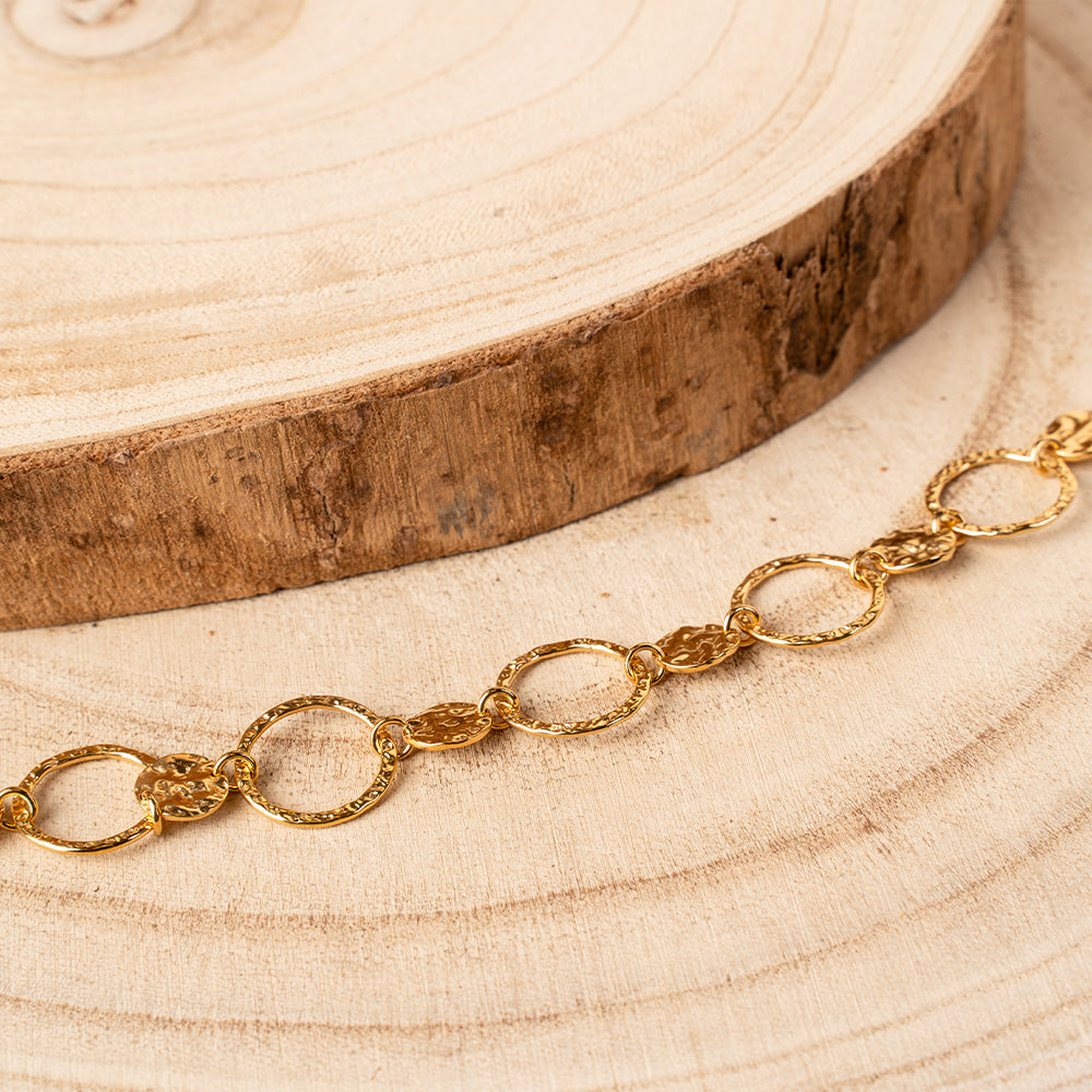 BRACCIALE MORBIDO A CATENA EFFETTO MARTELLATO