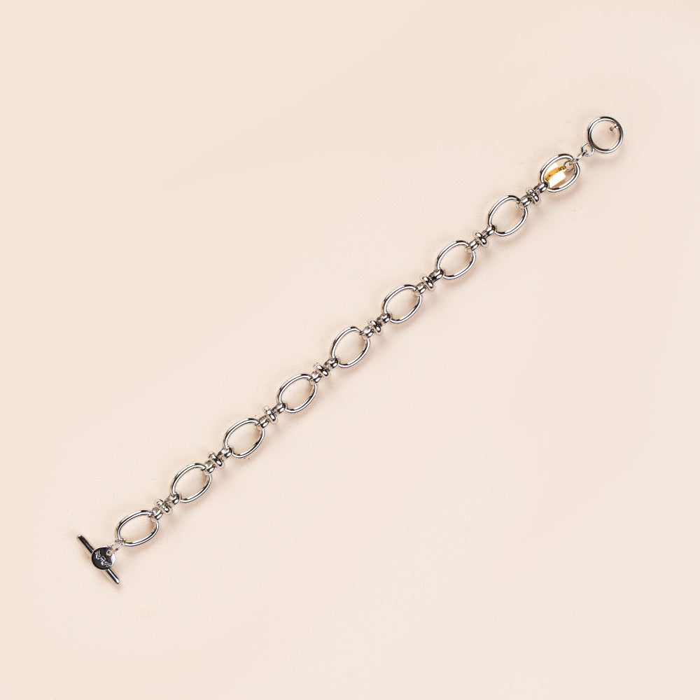 BRACCIALE MORBIDO A CATENA CON CHIUSURA A T