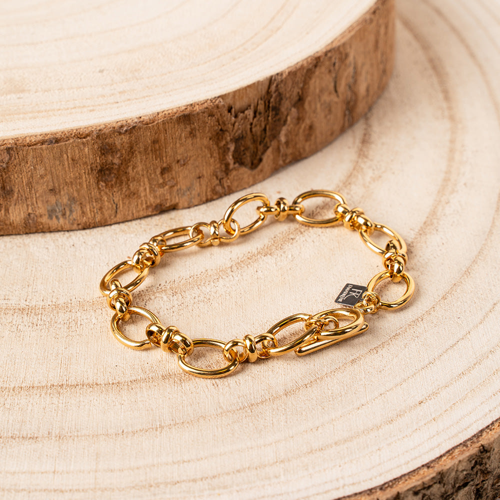 BRACCIALE MORBIDO A CATENA CON CHIUSURA A T