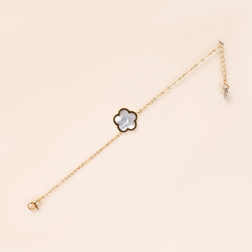 BRACCIALE MORBIDO A CATENA CON FIORE