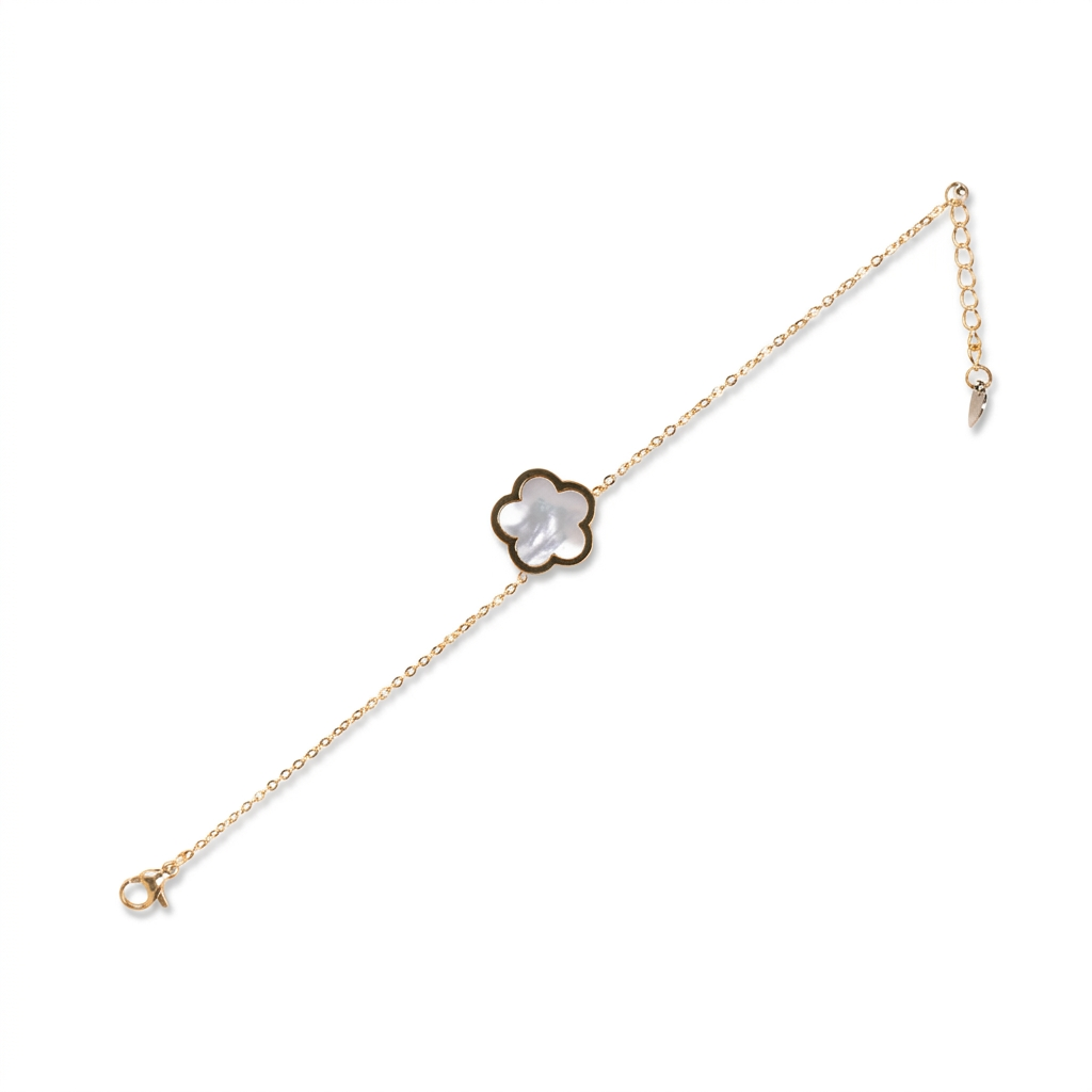 BRACCIALE MORBIDO A CATENA CON FIORE