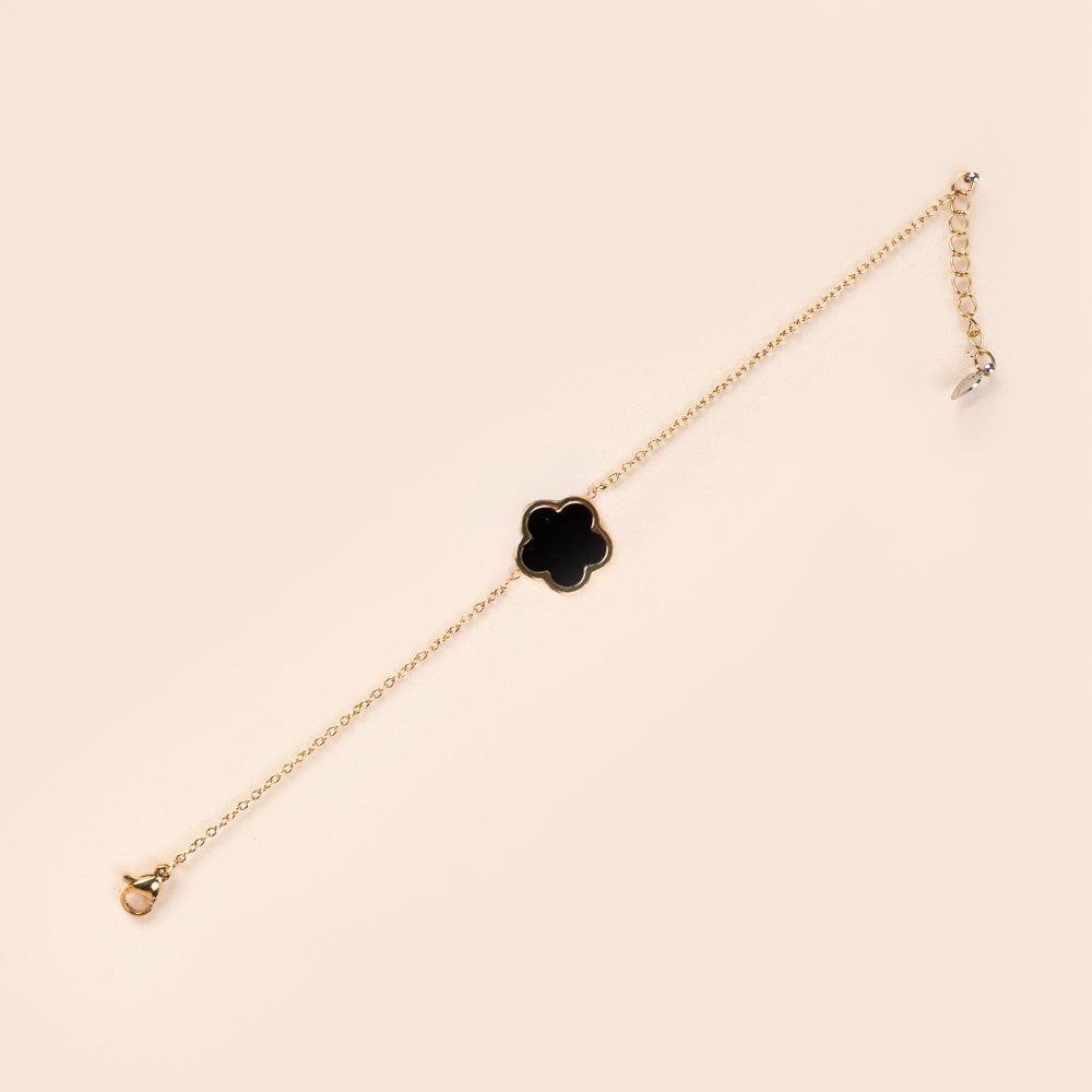 BRACCIALE MORBIDO A CATENA CON FIORE