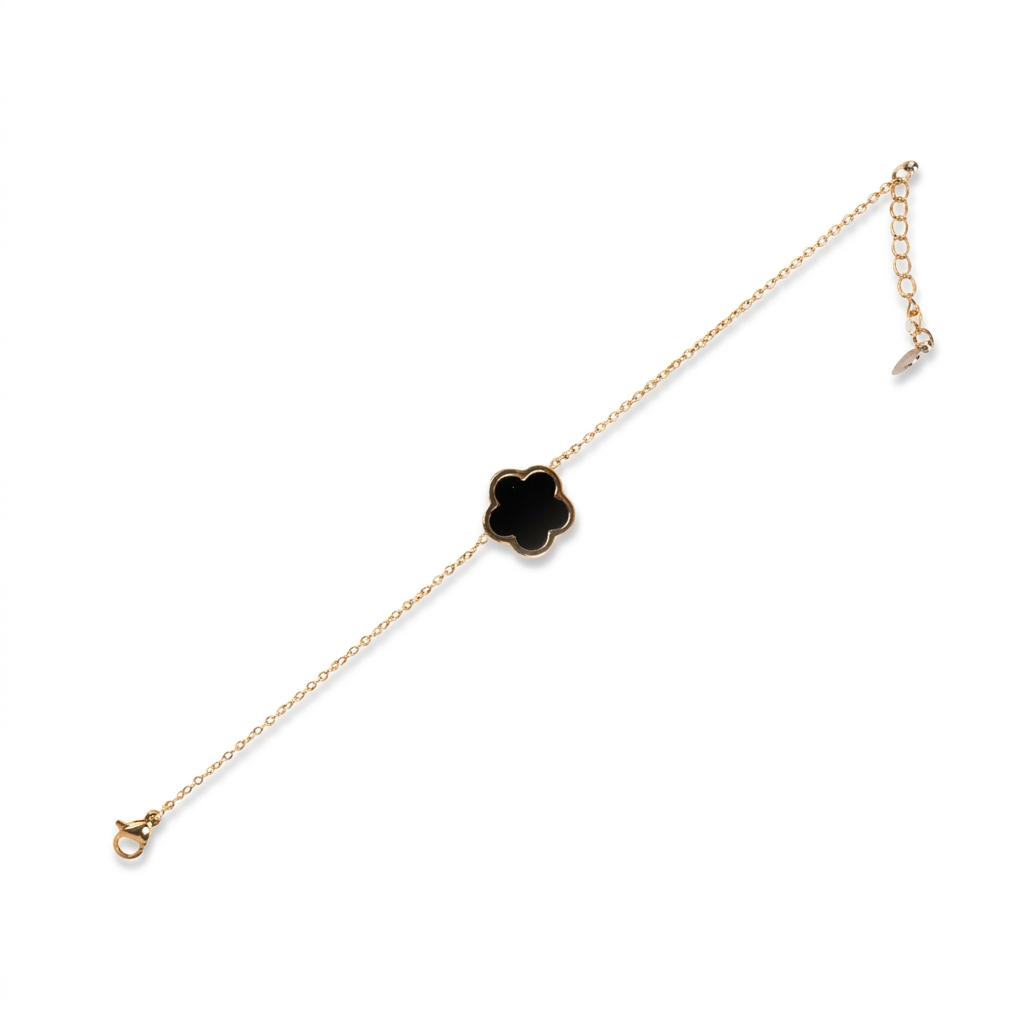 BRACCIALE MORBIDO A CATENA CON FIORE